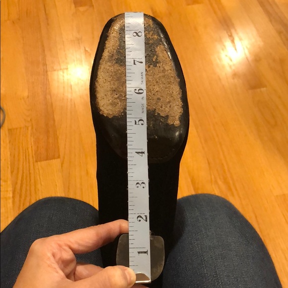 Dries Van Noten Velvet Black Block Heels 38M Euro - Picture 13 of 13